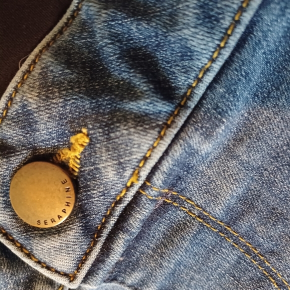 A Seraphine Blue Straight Jeans Classic Style - Picture 5 of 10